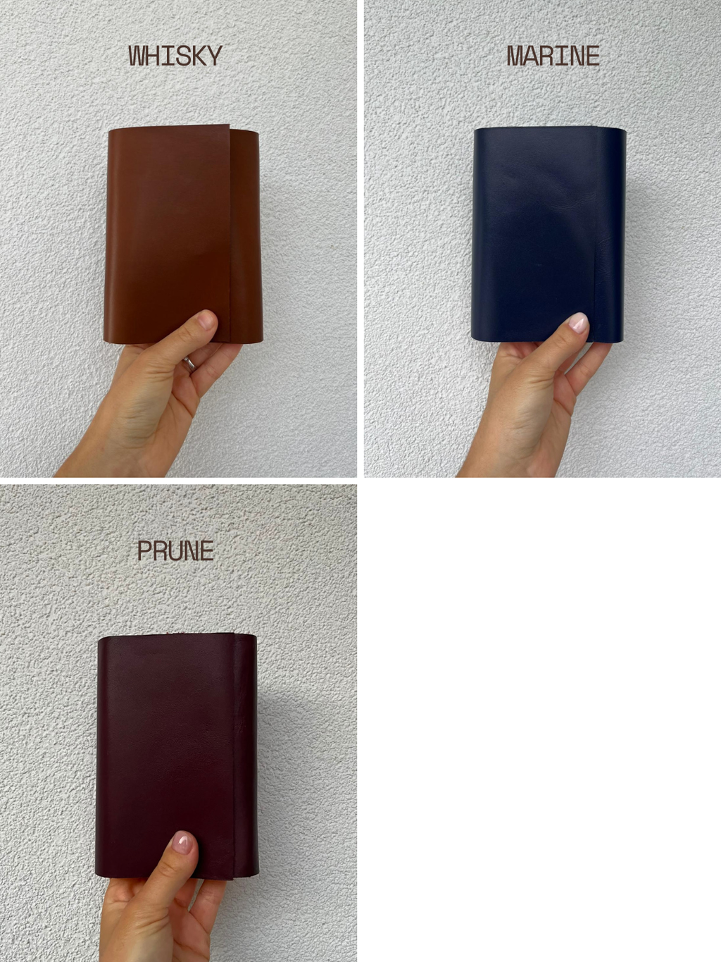 Couverture de carnet A6 en cuir
